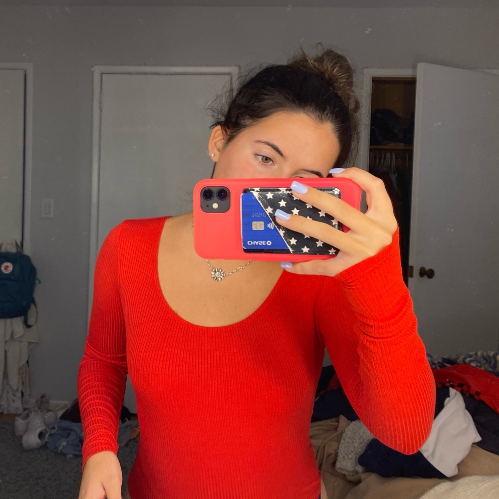 Red Forever 21 Bodysuit